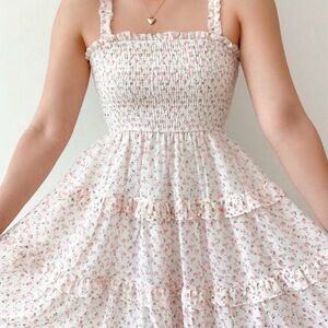 Storia Pink Floral Sun Dress